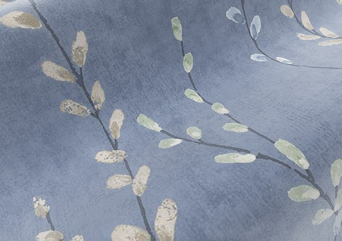 Willow Field, Indigo - Roman Blind - Image 4